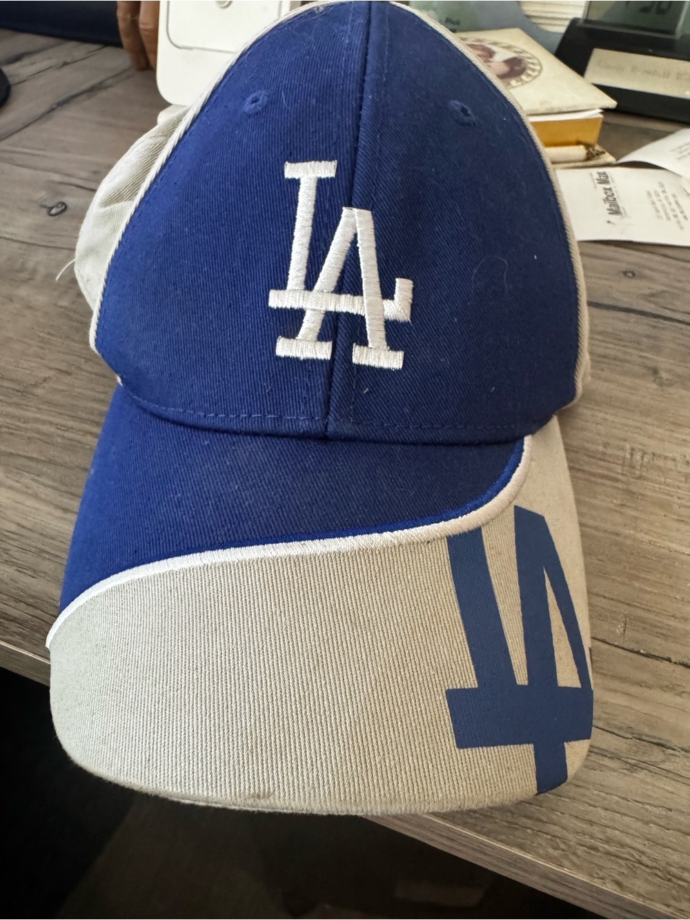 MLB Los Angeles Dodgers Blue & Gray Logo Cap